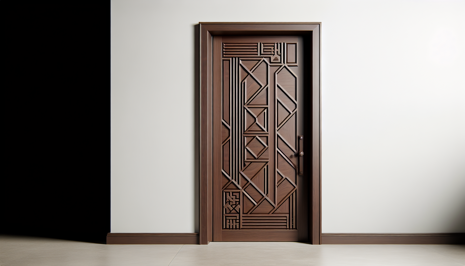Modern carved door